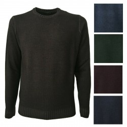 FERRANTE sweater man dyed color mod 42G37101 100% wool MADE IN ITALY