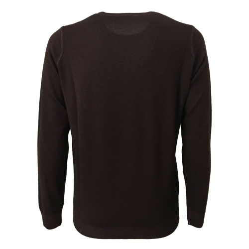 FERRANTE maglia uomo lana taglio felpa girocollo tinto freddo G22117 MADE IN ITALY