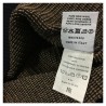 FERRANTE cardigan uomo lana con zip a coste blu/cammello art U22021 MADE IN ITALY
