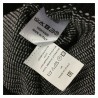 FERRANTE maglia uomo lana girocollo coste nero/bianco art U22121 MADE IN ITALY