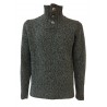 FERRANTE maglia uomo lana mélange blu/moro/grigio art R20312 MADE IN ITALY