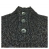 FERRANTE maglia uomo lana mélange blu/moro/grigio art R20312 MADE IN ITALY
