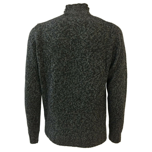 FERRANTE maglia uomo lana mélange blu/moro/grigio art R20312 MADE IN ITALY