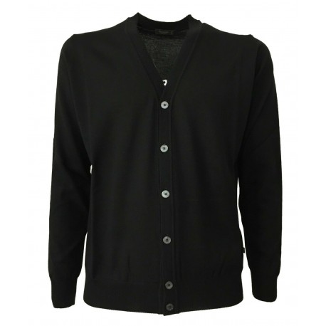 FERRANTE black man cardigan 100% wool MADE IN ITALY