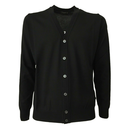 FERRANTE black man cardigan 100% wool MADE IN ITALY