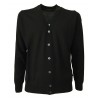 FERRANTE cardigan uomo nero 100% lana MADE IN ITALY