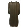 LA FEE MARABOUTEE women's dress 3/4 sleeve brik / green / gold pattern FC5088 MADE IN ITALY