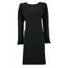 LA FEE MARABOUTEE black long sleeve woman dress art FC5114 MADE IN ITALY