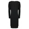 LA FEE MARABOUTEE black long sleeve woman dress art FC5114 MADE IN ITALY