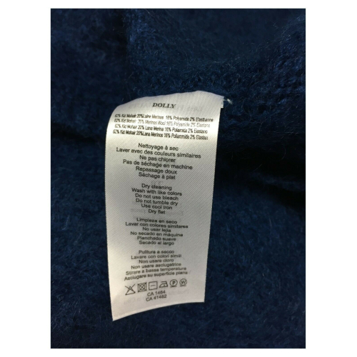 DES PETITS HAUTS maglia donna manica lunga girocollo  blu chiaro art DOLLY