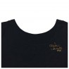 DES PETITS HAUTS t-shirt donna manica lunga girocollo blu GAMUTI 100% cotone