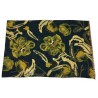 FUMAGALLI scarf wool blue / yellow flowers HISTORICAL COLLECTION ATLA WOT-04 MADE IN ITALY