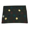 FUMAGALLI brown wool scarf with polka dots HISTORICAL COLLECTION GEO WOT-13 MADE IN ITALY