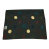 FUMAGALLI foulard lana marrone a pois RACCOLTA STORICA GEO WOT-13 MADE IN ITALY