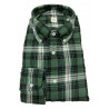 GMF 965 man shirt button-down green / black squares art 92.L 902322/03