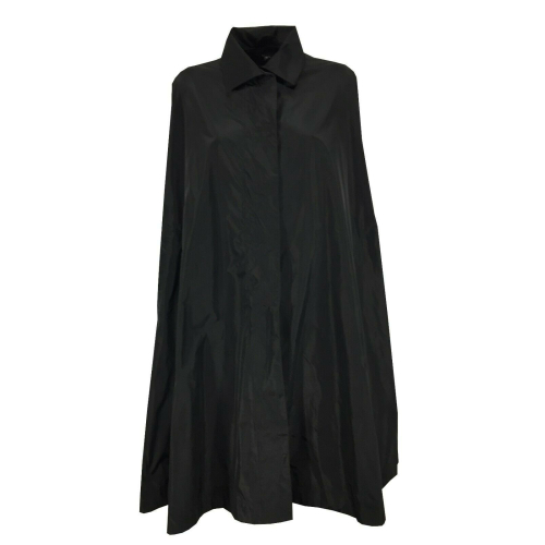 TADASHI black taffeta woman cape art TAI216047 MADE IN ITALY