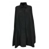 TADASHI black taffeta woman cape art TAI216047 MADE IN ITALY