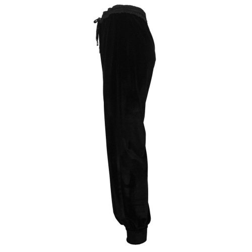 HANITA pantalone donna modello jogging ciniglia nero  art H.P1089.2882 MADE IN ITALY