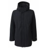 NORWAY men's jacket with detachable hood concealed zip and snap closure 05720 AKSEL