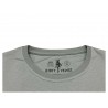 DIRTY VELVET T-shirt uomo grigio mod BIKER BADGER DV76901 100% organic cotton
