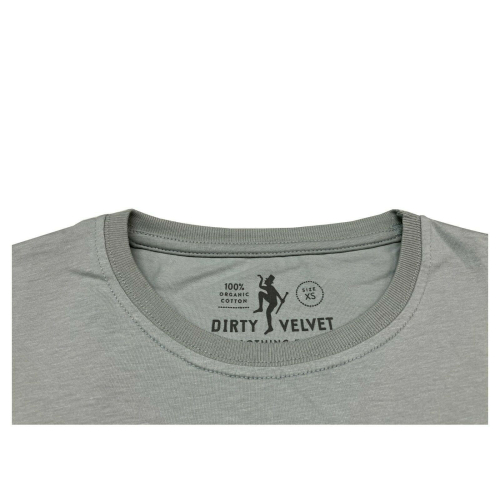 DIRTY VELVET Gray man t-shirt mod BREAKING POINT DV76927 100% organic cotton