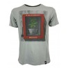 DIRTY VELVET Gray man t-shirt mod BREAKING POINT DV76927 100% organic cotton