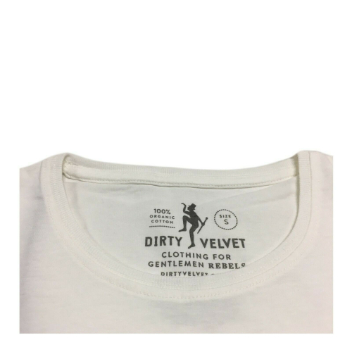 DIRTY VELVET White man t-shirt mod SEASICK DV76917 100% organic cotton