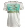 DIRTY VELVET T-shirt uomo bianco mod SEASICK DV76917 100% organic cotton