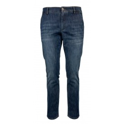 REIGN men's light denim trousers side pockets art 19011951 NEW ALBERT “BARRETO” MADE IN ITALY