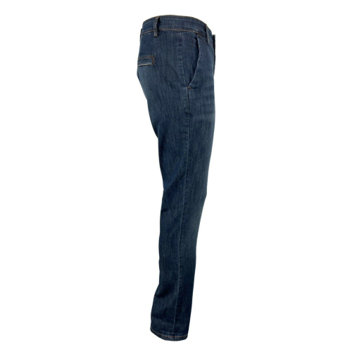 REIGN men's light denim trousers side pockets art 19011951 NEW ALBERT “BARRETO” MADE IN ITALY