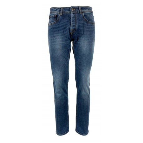 REIGN jeans uomo denim chiaro con scoloriture  art 19012375 FRESH COLOMBIA MADE IN ITALY