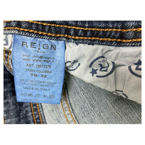 REIGN jeans man light denim with fading art 19012375 FRESH COLOMBIA MADE IN ITALY