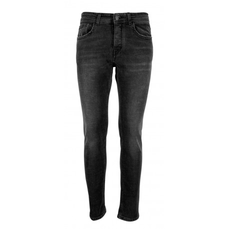 REIGN jeans man black washed art 19012455 FRESH YUCON MADE IN ITALY