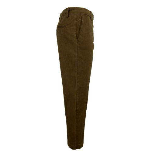 MYTHS pantalone donna vita mod chino cotone diagonale invernale 20WD07 MADE IN ITALY