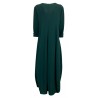 MOUSSE abito donna manica 3/4 verde a palloncino art AM609C