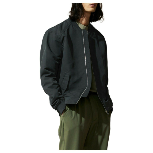 ELVINE giacca uomo corta stile BOMBER mod. REX chiusura zip, collo e polsini in maglia