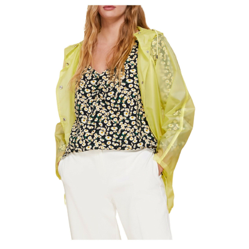 PERSONA by Marina Rinaldi blusa donna blu a fiori tessuto stretch art 11.1191181 FIORE 93% poliestere 7% elastan