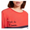 MARINA SPORT by Marina Rinaldi t-shirt donna bimateriale jersey+tessuto VAGLIE
