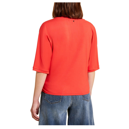 MARINA SPORT by Marina Rinaldi t-shirt donna bimateriale jersey+tessuto VAGLIE