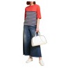 MARINA SPORT by Marina Rinaldi t-shirt donna bimateriale jersey+tessuto VAGLIE
