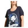 MARINA SPORT by Marina Rinaldi t-shirt donna mezza manica con stampa art 11.5971031 VAGANTE
