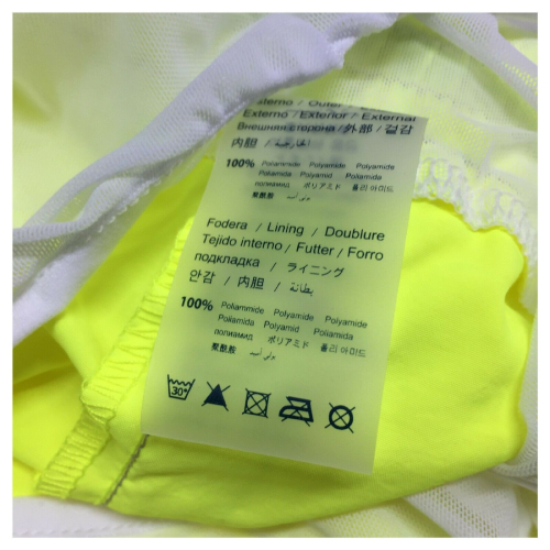 ZEYBRA men's swimming trunks fluo yellow mod AUB001 MADE IN ITALY