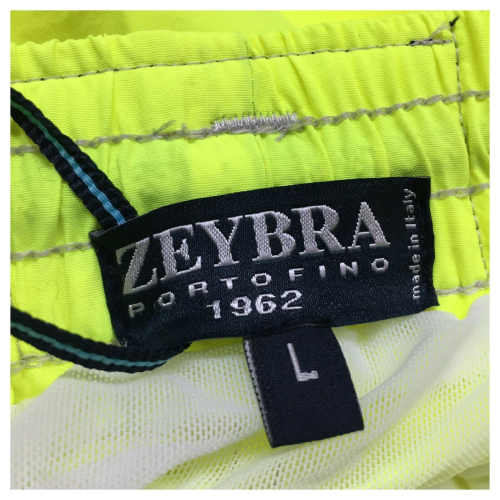 ZEYBRA costume uomo boxer tinta unita mod AUB001 giallo fluo 100% nylon MADE IN ITALY