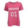 SEMICOUTURE flared woman t-shirt half sleeve art Y1SJ01 100% cotton