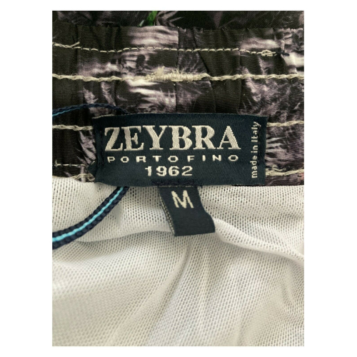 ZEYBRA costume uomo boxer linea REPREVE art AUB083 JUNGLE BLACK MADE IN ITALY