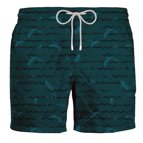 ZEYBRA costume uomo boxer AUB121 DELFINI JACQUARD 50% nylon 50% Poliestere MADE IN ITALY