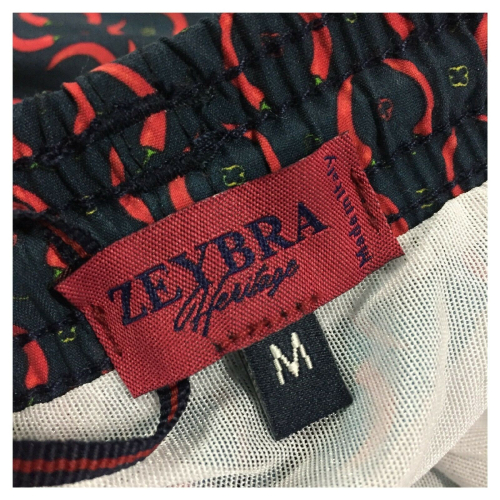 ZEYBRA costume uomo boxer art AUB161 PEPERONCINI linea HERITAGE MADE IN ITALY