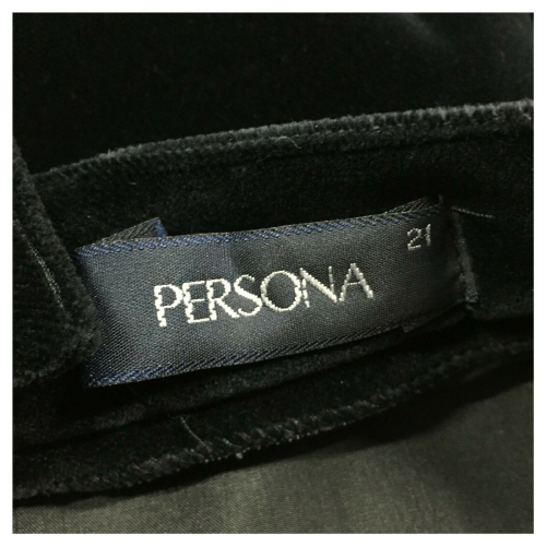 PERSONA by Marina Rinaldi gonna donna velluto liscio nero 7103202 LAVORARE