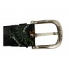 D’AMICO cintura uomo ricamata fibbia zama alt cm 3.5 art ACU2789 CUOIO VINTAGE 100% pelle MADE IN ITALY