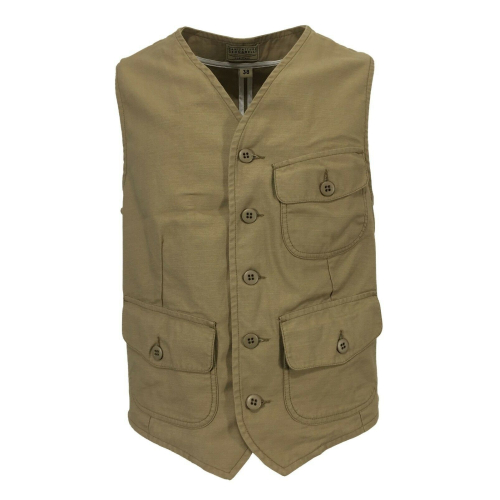 MANIFATTURA CECCARELLI green man vest mod 6910 DE 100% cotton MADE IN ITALY